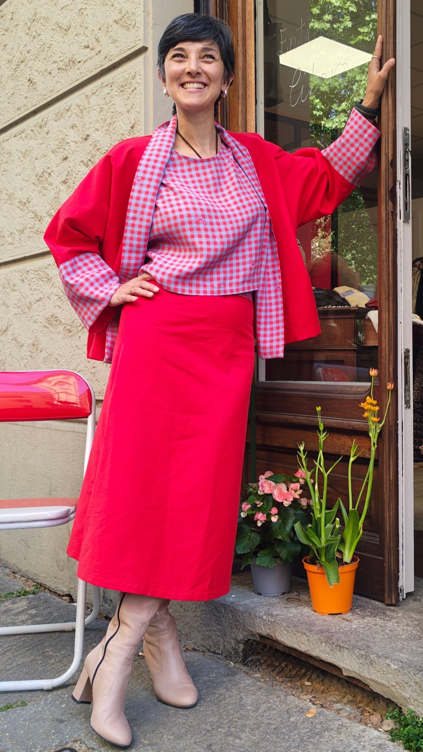Gonna sartoriale Vichy