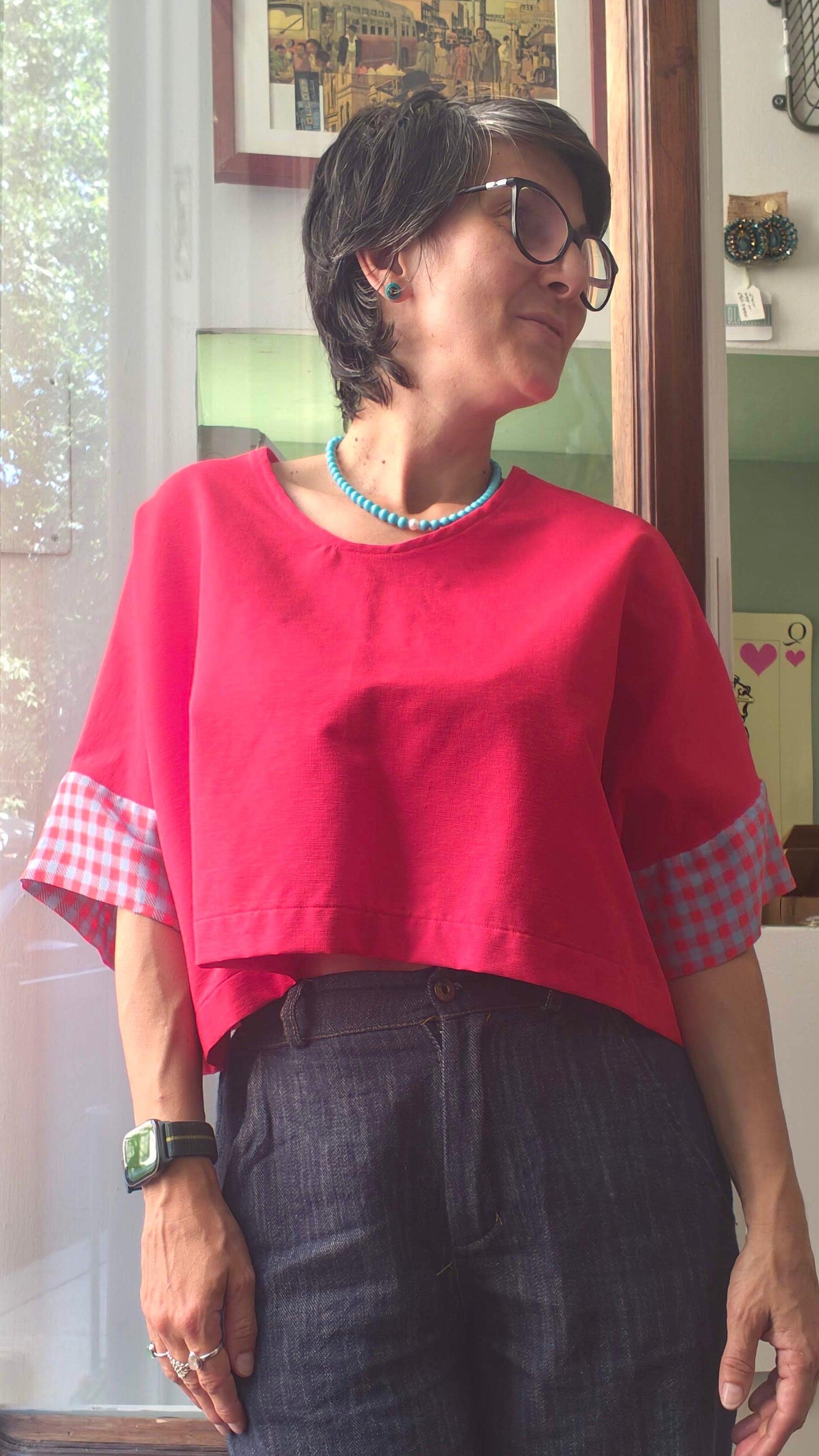 Casacca sartoriale Red Vichy