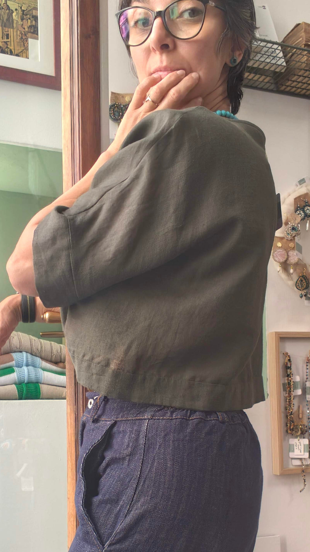 Casacca sartoriale Olive