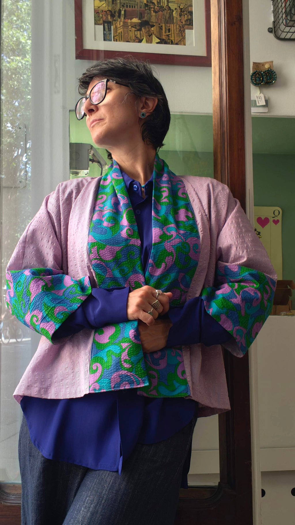 Kimono sartoriale Lavanda